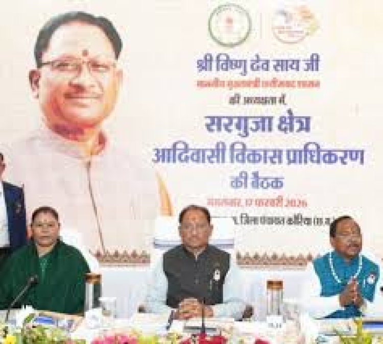 *सरगुजा क्षेत्र के सर्वांगीण विकास और जनजातीय समाज का सशक्तिकरण हमारी सरकार की प्राथमिकता : मुख्यमंत्री*