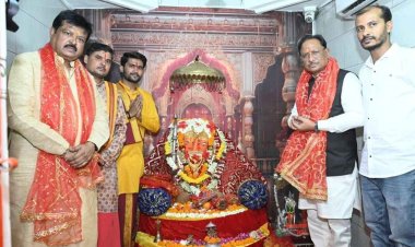 मुख्यमंत्री श्री विष्णु देव साय ने चंदखुरी में माता कौशल्या एवं भगवान श्रीराम के किए दर्शन: प्रदेश की सुख-समृद्धि की कामना की
