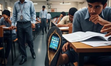 JEE Main 2026: फेल हुआ 'मुन्नाभाई' का प्लान, चप्पल के तलवे से निकला स्मार्टफोन, बसा रखा था पूरा कंट्रोल रूम